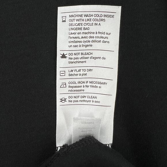 VINCE Sleeveless Midi Faux Wrap Dress Womens XXS Black Square Neck Cotton - Picture 10 of 13